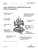 Types 1098-EGR and 1098H-EGR Pressure Reducing Regulators