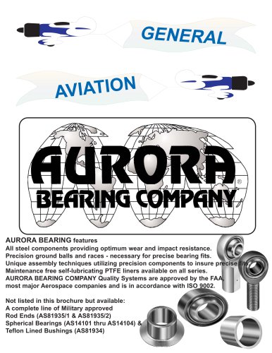 Aurora Bearing General Aviation Brochure.