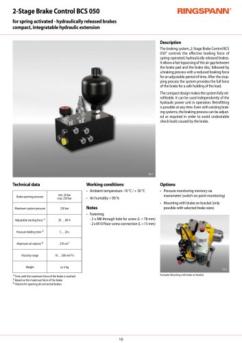 Datasheet BCS 050