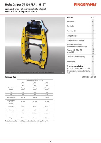 Datasheet DT 400 FEA … H - ST