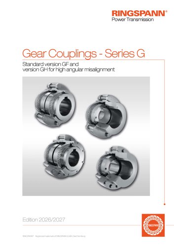 Gear Couplings &ndash; Series G 2026/2027