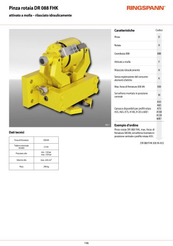 Scheda tecnica DR 088 FHK