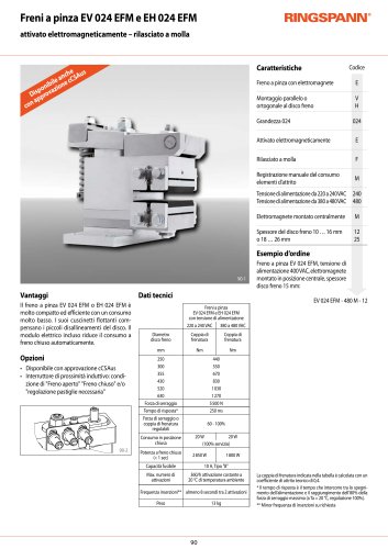 Scheda tecnica EH 024 EFM