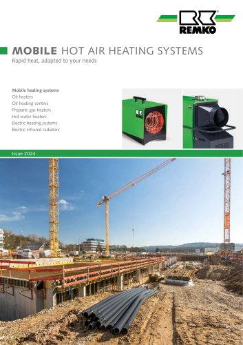 Mobile hot air heating systems