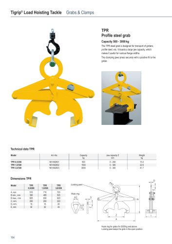 TPR Profile steel grab