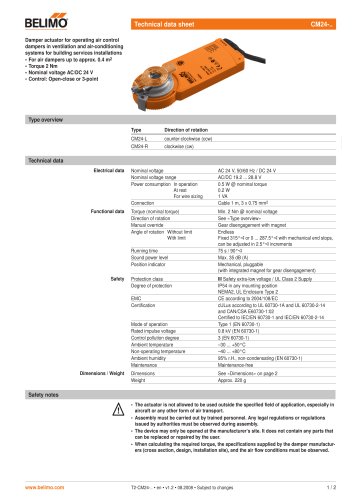 Technical data sheet CM24-..