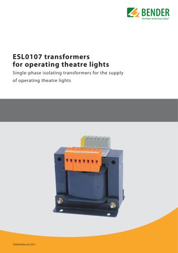 ESL0107 transformers for operating theatre lights