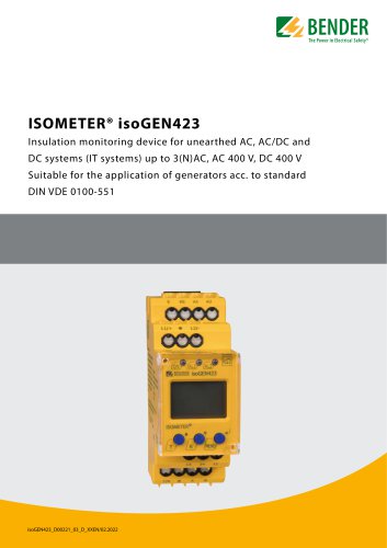 ISOMETER® isoGEN423