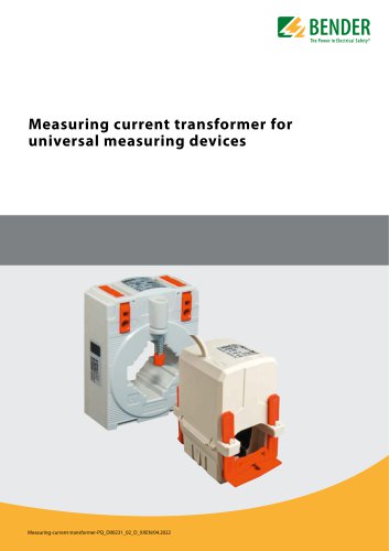 Measuring current transformer for universal measuring devices