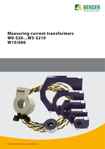 Measuring current transformersW0-S20...W5-S210W10/600