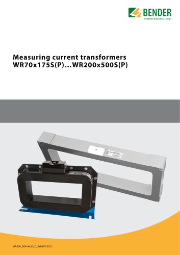 Measuring current transformersWR70x175S(P)...WR200x500S(P)