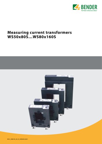 Measuring current transformersWS50x80S...WS80x160S