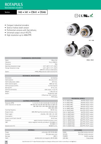 ROTAPLUS Series I40, I41, CK41,CK46