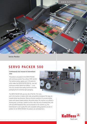 Fully automatic Shrink Wrapping Machine  SERVO PACKER 500