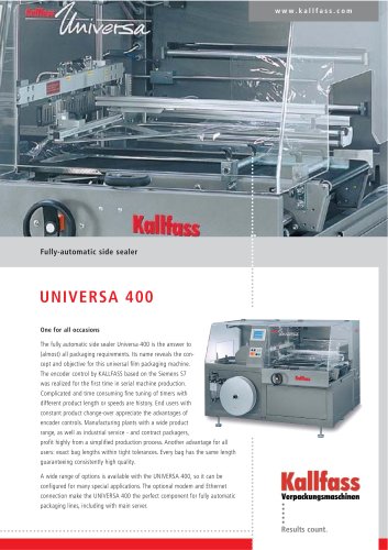 Fully-Automatic Side Sealer UNIVERSA 400