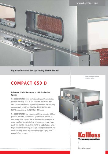 High-Performance Shrink Tunnel - Compact 650 D