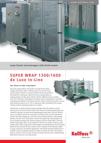 Super Wrap 1300 de Luxe in Line