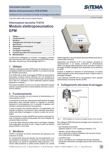 E10 Electropneumatic Module EPM