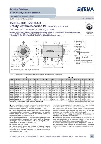 SITEMA Safety Catchers