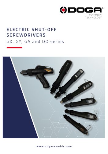 Electric shut-off screwdrivers - GX, GY, GA and DO series