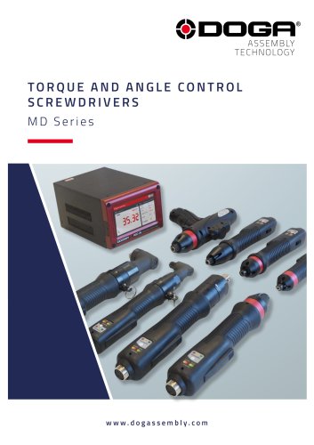 Torque and angle control screwdrivers - MD series