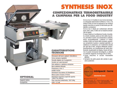 Scheda Synthesis 2013