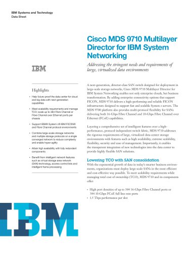 Cisco MDS 9710 Multilayer Director