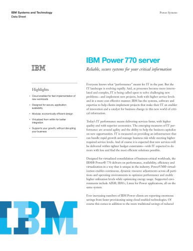 IBM Power 770 server