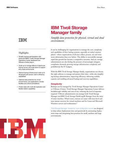 IBM Tivoli Storage Manager family v7.1