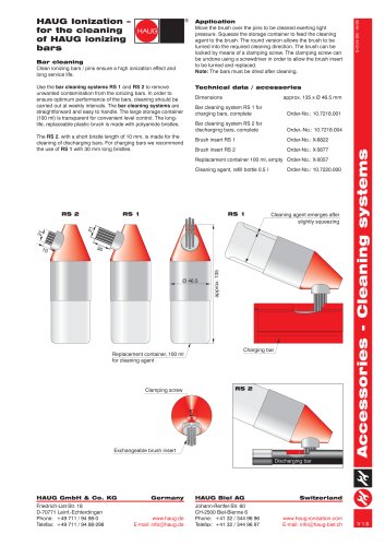 Cleaning systems  RS 1 / RS 2