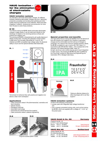 Ionizing unit EI VC