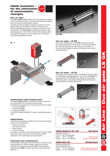 Ionizing unit LS GK