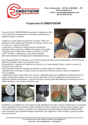 Operculo EMBATHERM