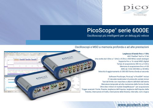 PicoScope® serie 6000E