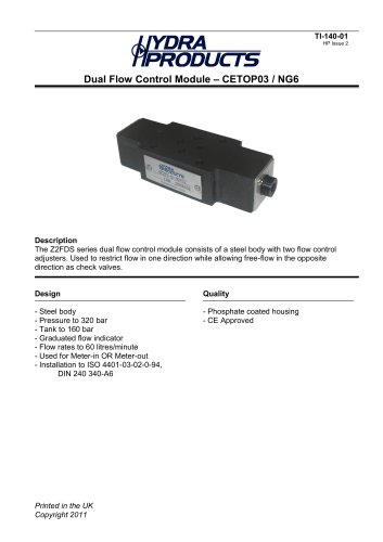 Flow Control Valve