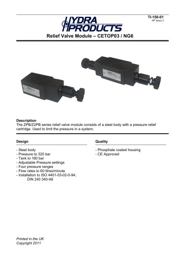 Pressure Relief Valve