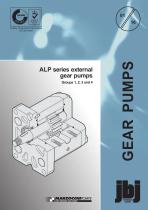 ALP series external gear pumps Groups 1, 2, 3 and 4