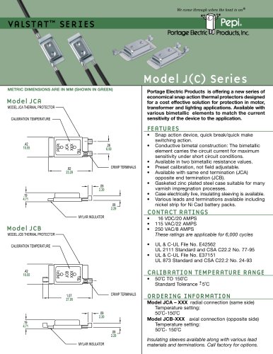 Pepi Thermal Controls Model J(C)