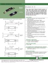 SINGLE OPERATION THERMOSTATS Model H-3