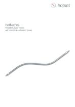 hotflex CS Flexible tubular heater with bendable unheated zones