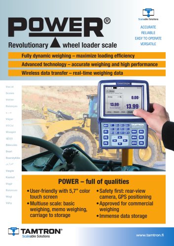 POWER wheel loader scale