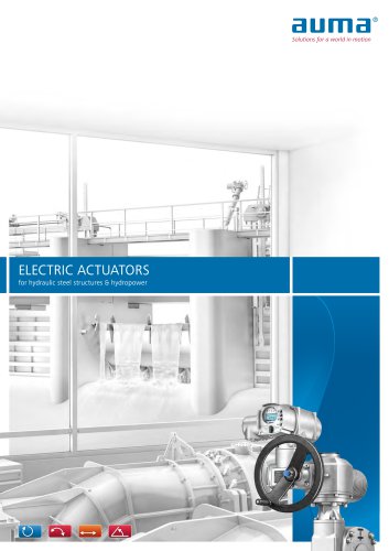 Electric actuators for hydraulic steel structures & hydropower