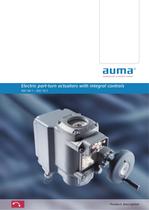 Electric part-turn actuators with integral controls
