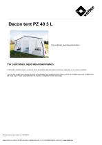 Decon tent PZ 40 3 L