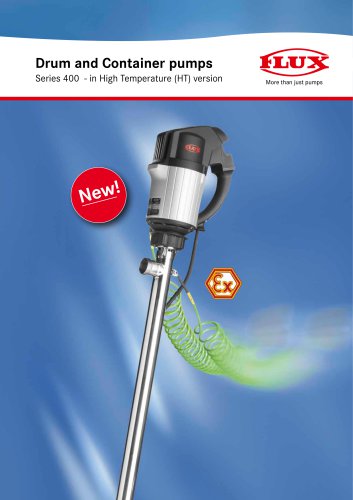 Drum and Container pumps Series 400 - in High Temperature (HT) version