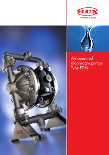 FLUX Air-operated diaphragm pumps FDM