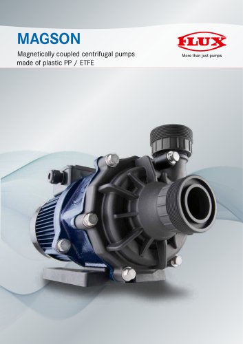 MAGSON MAS Magnetically coupled centrifugal pumps