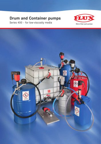 Series 400: Drum and Container pumps  – for low-viscosity media