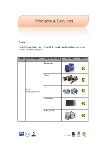 Product Ranges