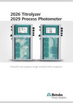 2026 Titrolyzer 2029 Process Photometer